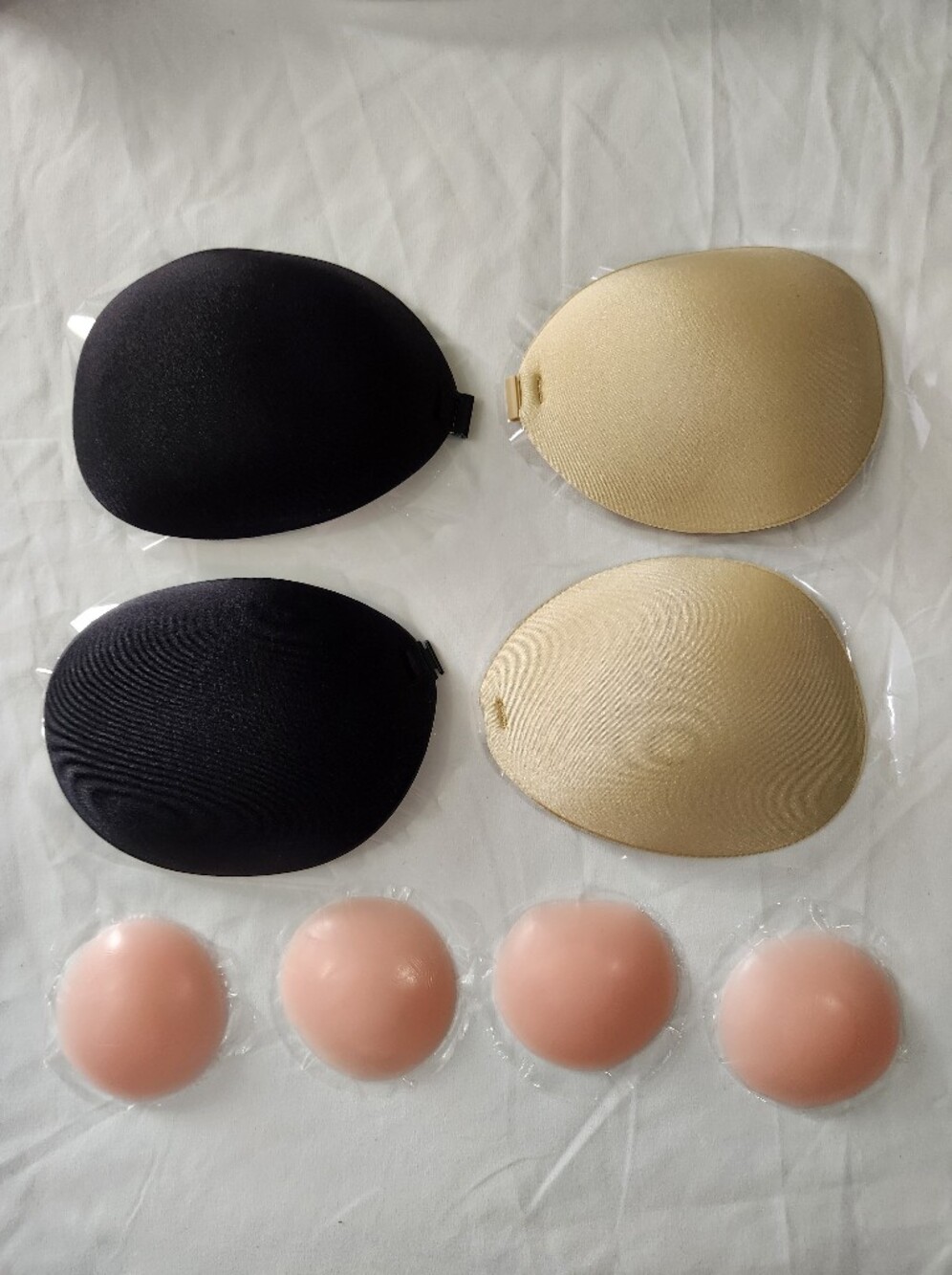 Sticky Bra Push Up Strapless Bras Adhesive Invisible D Black nude 4 Nipple Cover